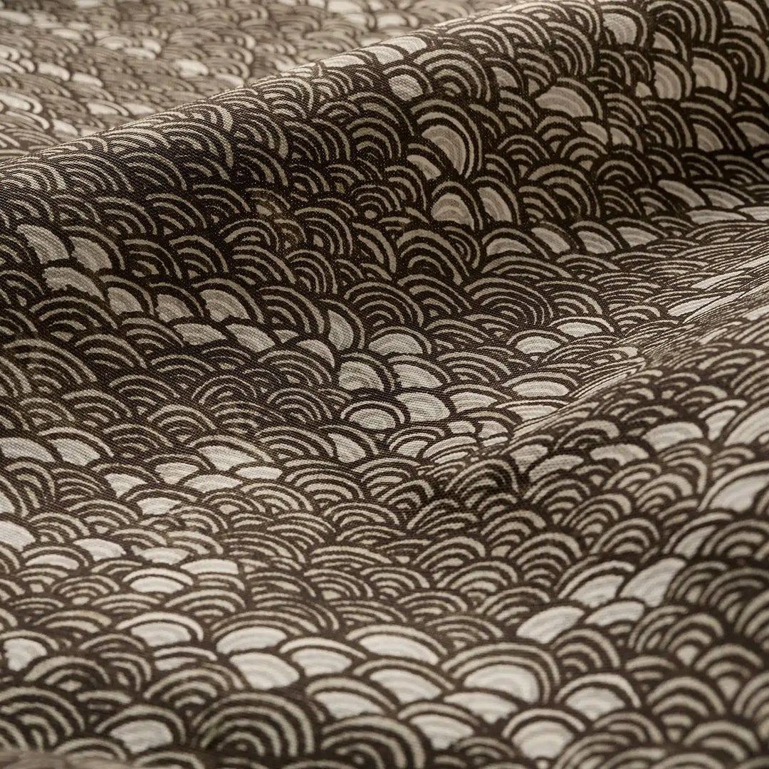 KATE-TAYLOR-COLLECTIVE-JENNIFER-SHORTO-KOI-CHOCOLATE-FABRIC-LOOSE-SAMPLE