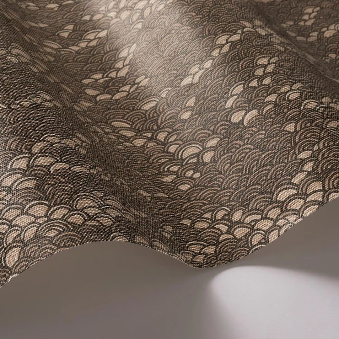 KATE-TAYLOR-COLLECTIVE-JENNIFER-SHORTO-KOI-CHOCOLATE-WALLPAPER-LOOSE-SAMPLE